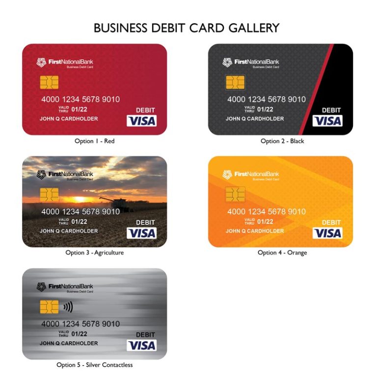 New debit card designs The First National Bank in Sioux Falls