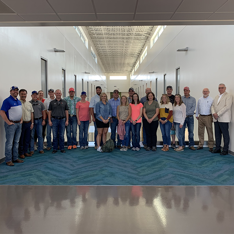 A group of farmers attending the Farmers 'N Bankers program.