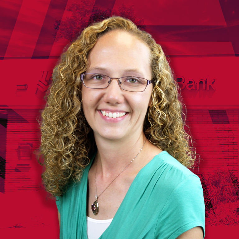 Jessica Ostwald, personal banker at The First National Bank in Sioux Falls.