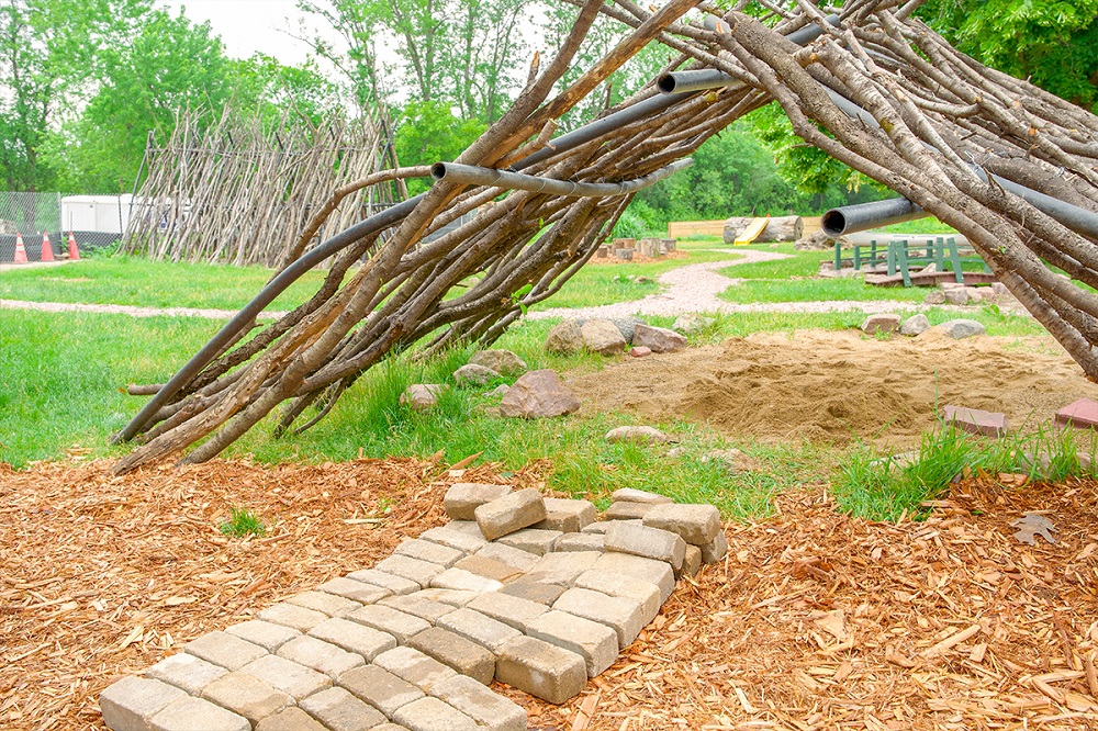 The playscape at The Outdoor Campus in Sioux Falls.