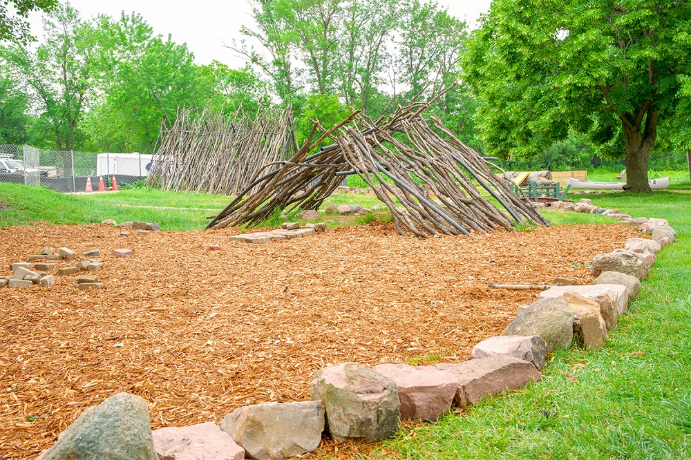 The playscape at The Outdoor Campus in Sioux Falls.