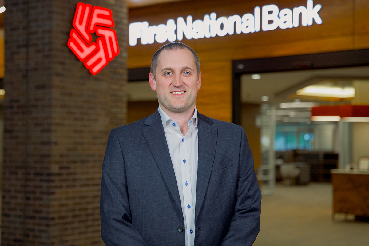 Joe Miller, chief credit officer at The First National Bank in Sioux Falls.