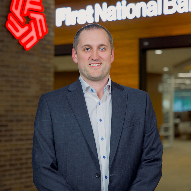 Joe Miller, chief credit officer at The First National Bank in Sioux Falls.