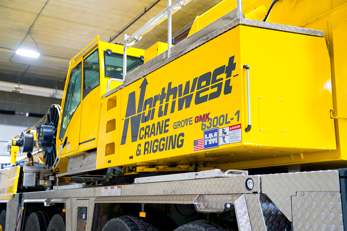 A Northwest Corp. crane.