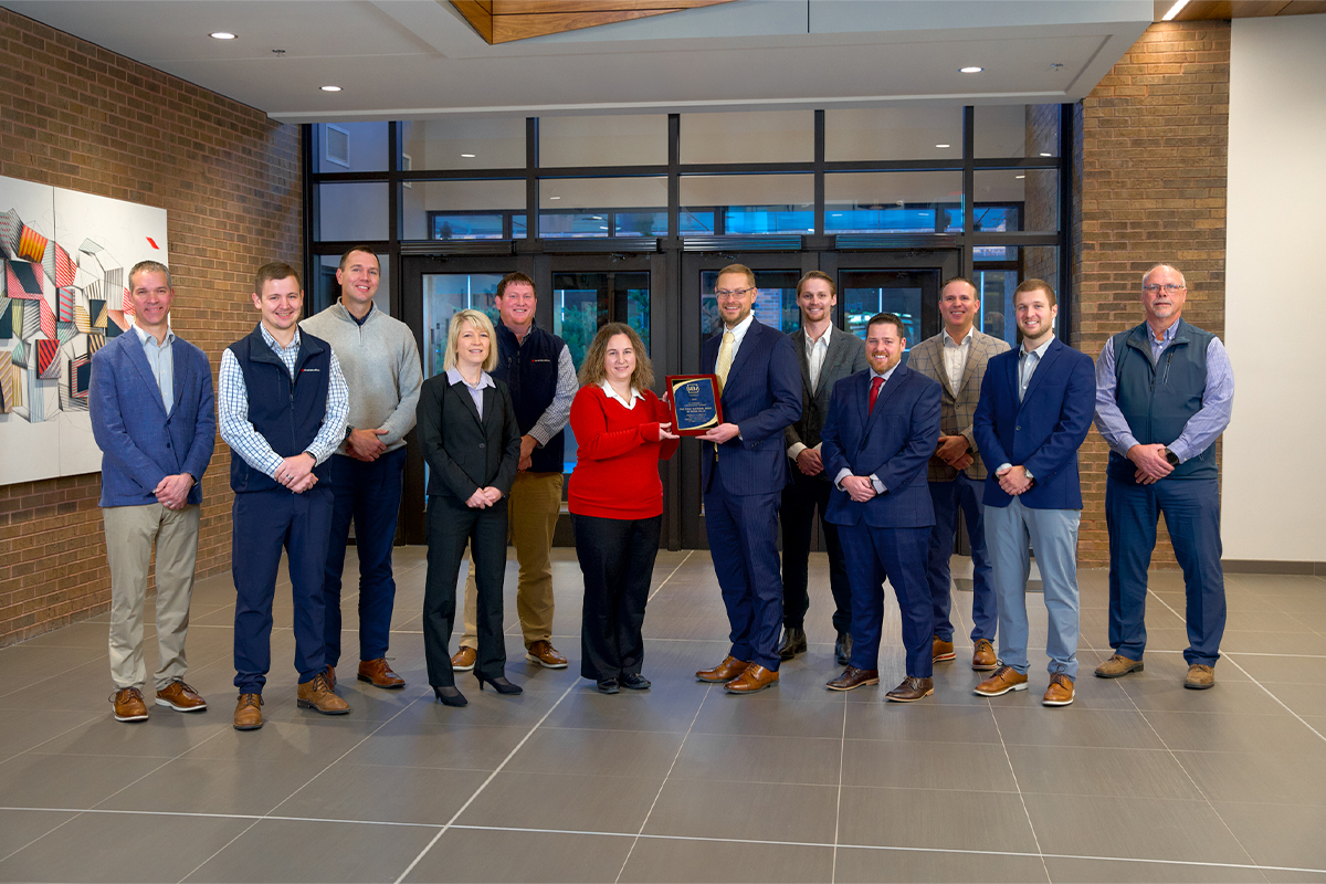 First National Bank receives an SBA Lender of the Year award.