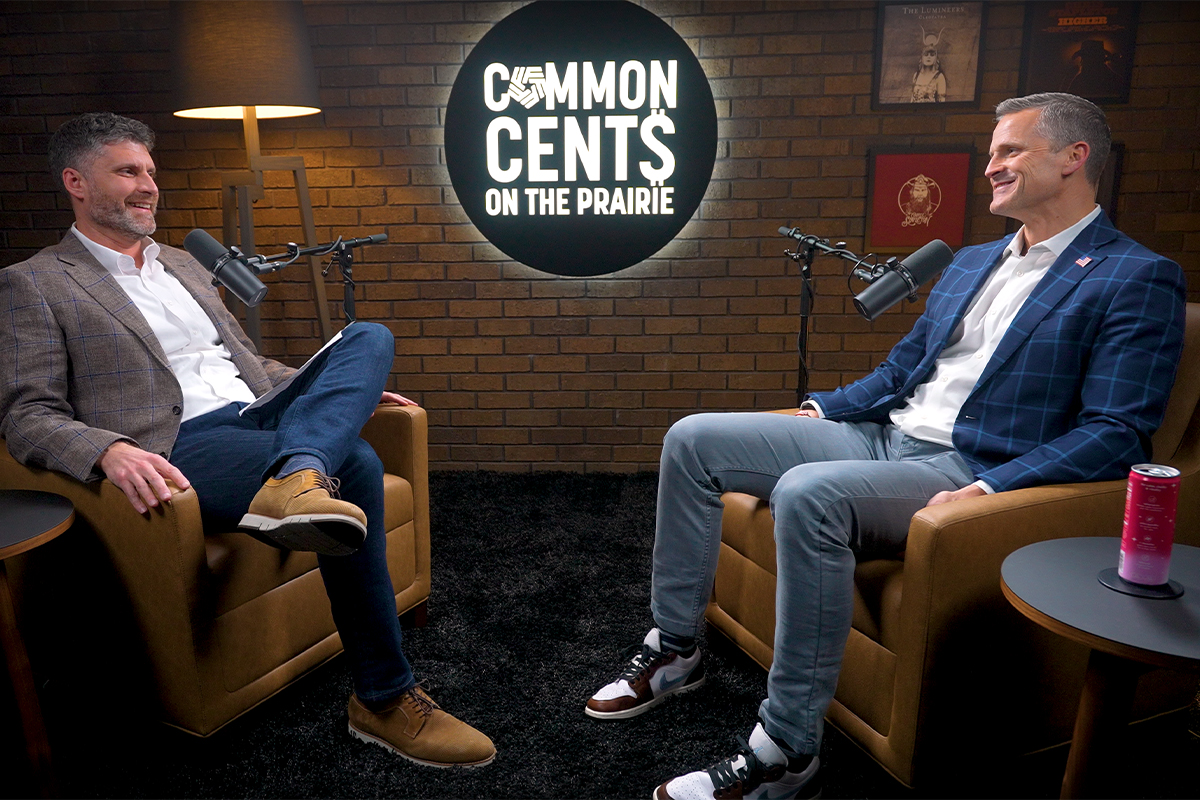 Adam Cox and Sioux Falls Mayor Paul TenHaken on the Common Cents on the Prairie podcast.