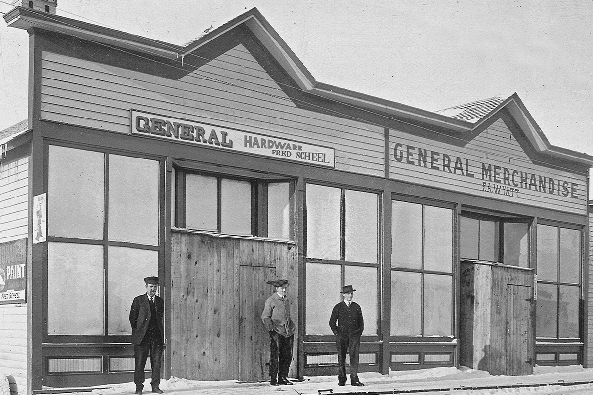 The first Scheels store in 1902.