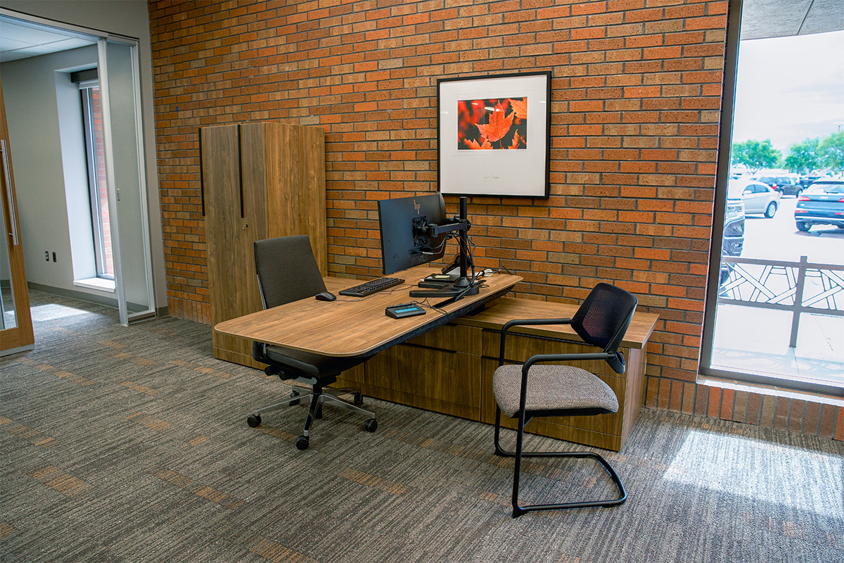 First National Bank's newly remodeled Western Mall branch.