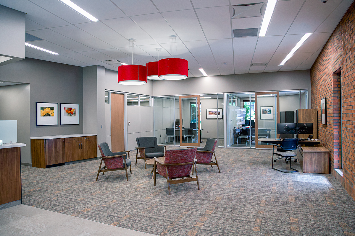 First National Bank's newly remodeled Western Mall branch.