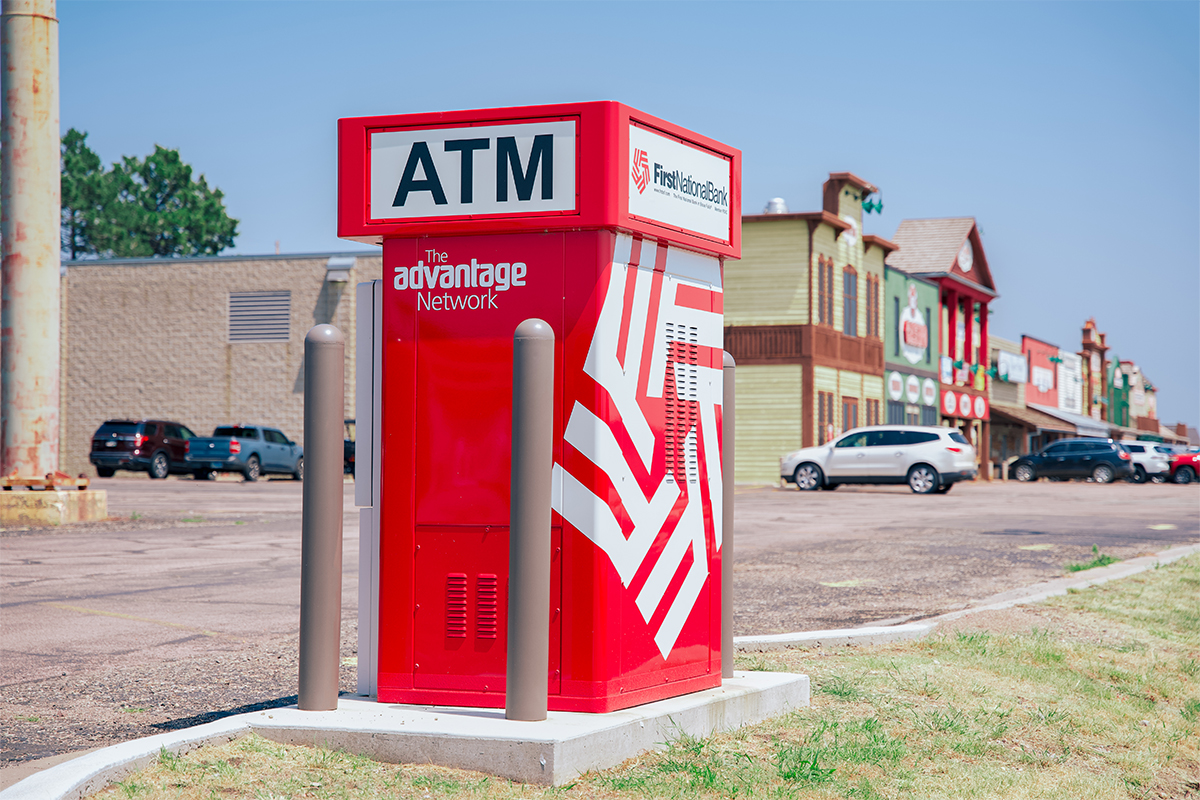 First National Bank ATM at Al's Oasis in Oacoma, SD.