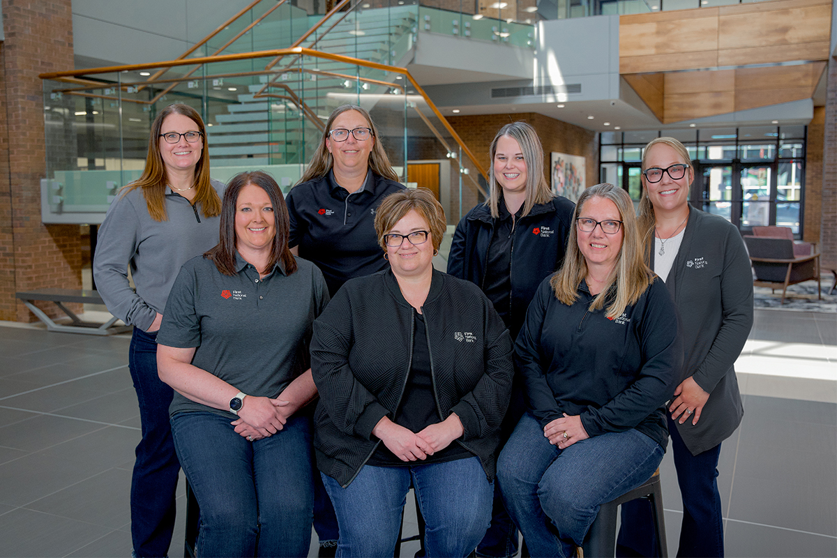 The Ag Administrative team at The First National Bank in Sioux Falls.